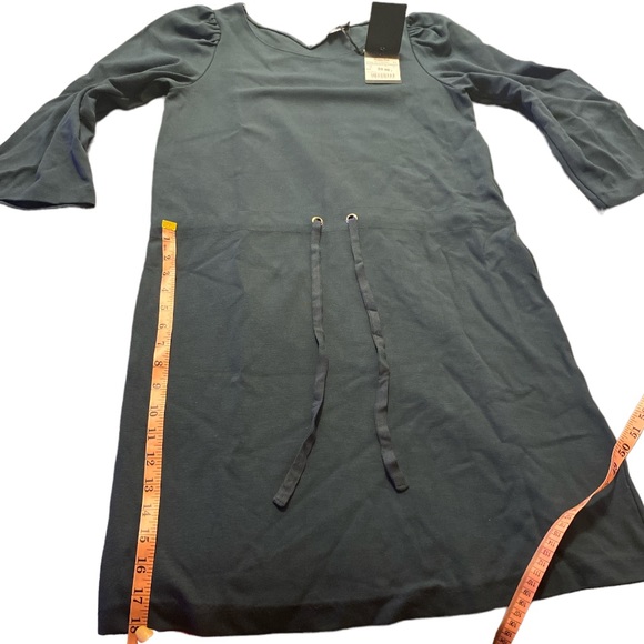Massimo Dutti Dress, Navy w/drawstring, quarter inch sleeves,  XS, NWT, $50 - Picture 8 of 8